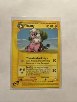Pokemon TCG Flaaffy Uncommon Card Aquapolis 047/147 NM - Image 1
