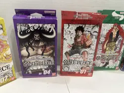 Bandai One Piece Card Game Starter Deck Lot ST-01-05 & 07. Lot of 6 - Image 5