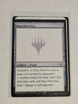 Deep Dish Pizza - Playtest Card from MagicCon Chicago 2024 Unknown Event - Image 1