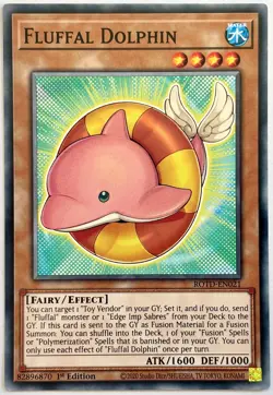 ROTD-EN021 Fluffal Dolphin - Common 1st Edition Near Mint YuGiOh Card - Image 1