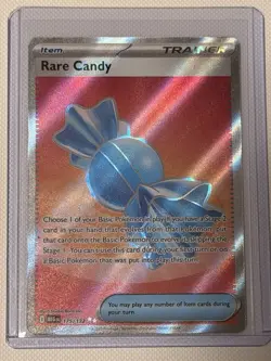 Pokemon TCG Card Rare Candy 175/132 Mega Evolutions Full Art - NM - Image 1