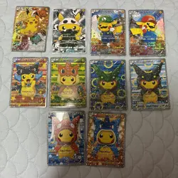 CUSTOM MADE Poncho Pikachu Fan Art Card Japanese 10 Textured - Image 1