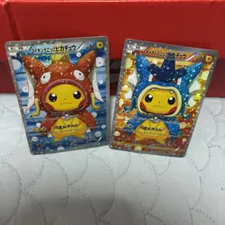 CUSTOM MADE Poncho Pikachu Fan Art Card Japanese 10 Textured - Image 5