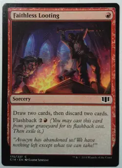 Faithless Looting *Common* Magic MtG x1 Commander 2014 - Image 1