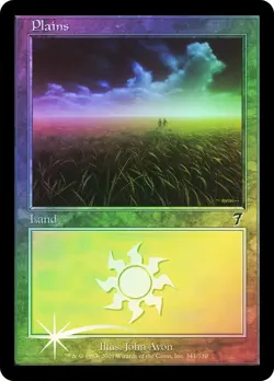 MTG FOIL Plains(#344) - 7th Edition #344 - Image 1