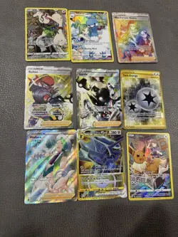 Pokemon TCG Holo Full Art Lot 9 Cards Sword & Shield Smeargle Altaria Raihan - Image 1