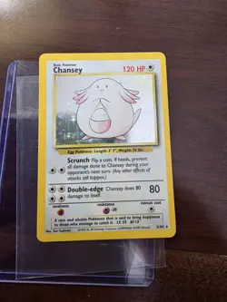 Chansey Holo Rare Base Set 003/102 NM Pokemon TCG. LP - Image 1