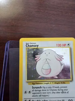 Chansey Holo Rare Base Set 003/102 NM Pokemon TCG. LP - Image 2