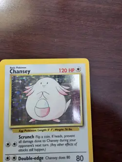 Chansey Holo Rare Base Set 003/102 NM Pokemon TCG. LP - Image 3