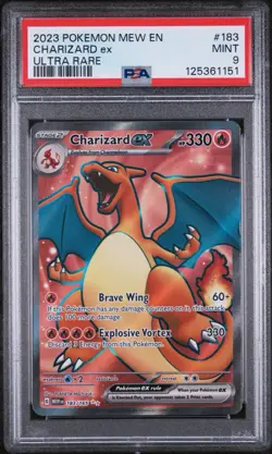 Pokemon TCG Charizard EX Scarlet & Violet Holo Ultra Rare Card 183/165 PSA 9 - Image 1
