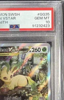 2023 Pokemon Sword & Shield Crown Zenith #GG35 FULL ART/LEAFEON VSTAR PSA 10 - Image 2