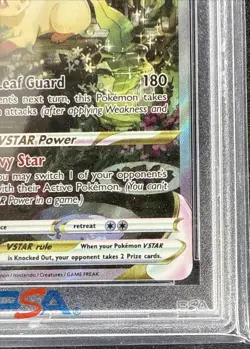 2023 Pokemon Sword & Shield Crown Zenith #GG35 FULL ART/LEAFEON VSTAR PSA 10 - Image 5
