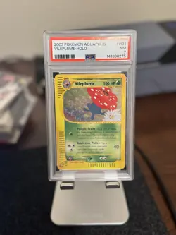 2003 Pokemon Aquapolis #H31 Vileplume Holo PSA 7 NM w SWIRL - Image 3