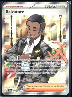 2024 Scarlet & Violet - Temporal Forces Salvatore #202 Full Art Holo Pokemon - Image 1