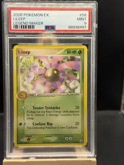 Lileep 56/92 Common Non Holo 2006 Pokemon EX Legend Maker PSA 9 Mint - Image 1