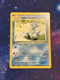 Pokemon Neo Destiny 1st Edition Light Golduck 47/105 Non-Holo LP - Image 2