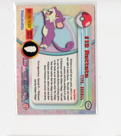 Topps Pokemon Rattata #19 2000 TV Animation Edition Non Holo Pokemon - Image 2
