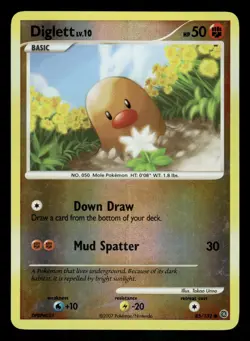 Pokemon Diglett Common Secret Wonders 85/132 LP Reverse Holo - Image 1