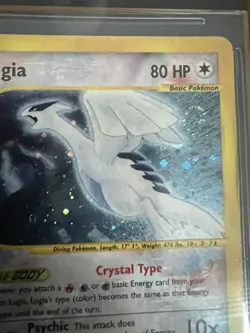 Aquapolis Lugia 149/147 - Vintage Pokemon Crystal Holo - Beckett BGS 4.5 Swirl - Image 4