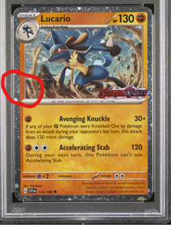 2025 POKEMON SVI EN-SCARLET & VIOLET #114 LUCARIO PSA 10 Swirl - Image 3