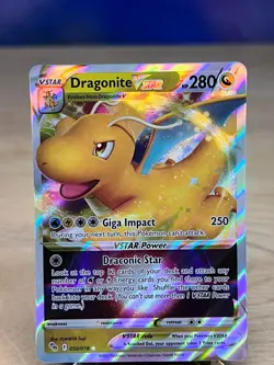 Pokemon GO Dragonite VSTAR 050/078 Holo Rare VSTAR Pokemon NM/M - Image 1