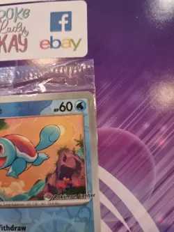 SV: 151 Squirtle Reverse holo Pokemon Center Stamped Promo Sealed 007/165 #1 - Image 4
