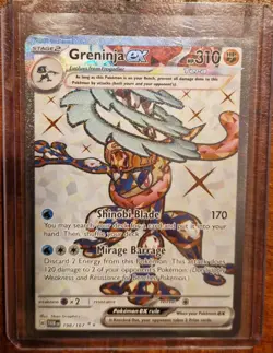 Pokemon Greninja ex 198/167 Special Illustration Rare Twilight Masquerade Tera - Image 1