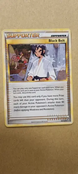 Black Belt - Pokemon TCG - LP - Uncommon - Triumphant - Free UK P&P - Image 1