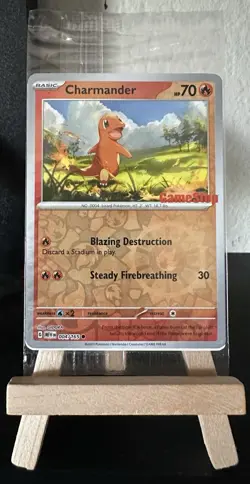 Pokemon TCG: Charmander 004/165 GameStop Exclusive Promo SEALED - Image 1