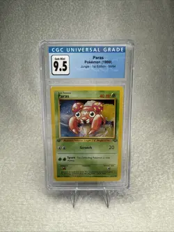 Pokemon Paras 1st Edition 59/64 GEM MINT 9.5 Jungle - Image 1