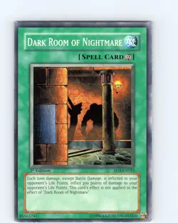 Yu-Gi-Oh TCG Dark Room Of Nightmare SD3-EN022 1st Edition Common Card Played LP - Image 1