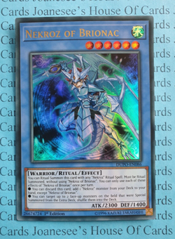 Nekroz of Brionac DUPO-EN086 Ultra Rare Yu-Gi-Oh Card 1st Edition New - Image 1