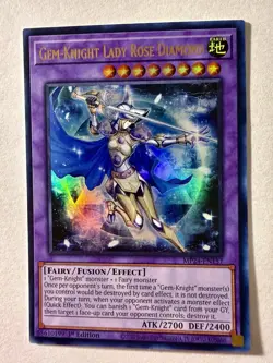 Yugioh! Gem-Knight Lady Rose Diamond - MP24-EN157 - Ultra Rare - 1st Edition NM - Image 1