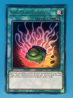 Yu-Gi-Oh Shard of Greed SS01-ENV01 Destiny Masters 1st Edition Foil - Image 1