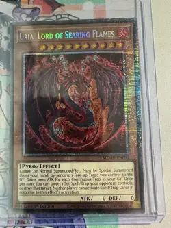 YuGiOh! Uria, Lord Of Searing Flames - Starlight Rare 1st Ed. (MZMU-EN000) - Image 1