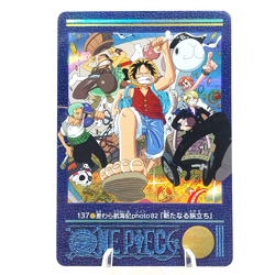 One Piece Visual Adventure Carddass #137 Lufy Nami Zoro Bandai Japan 2001 #op1 - Image 1