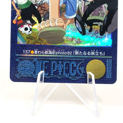 One Piece Visual Adventure Carddass #137 Lufy Nami Zoro Bandai Japan 2001 #op1 - Image 3