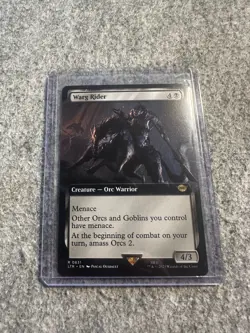 Warg Rider (Extended Art) - Near Mint MTG 831 Lord of the Rings - Image 1
