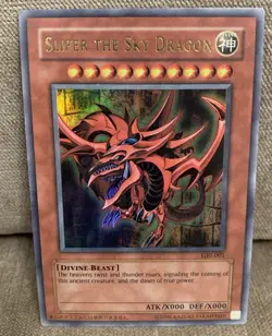Yu-Gi-Oh! Slifer the Sky Dragon GBI-001 Ultra Rare God Card CLEAN - Image 1
