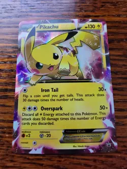 LP Pikachu EX XY84 XY Holo Promo Pokemon Card - Image 1