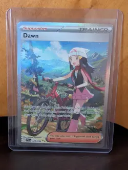 Pokemon TCG Dawn 129/094 Me02: Phantasmal Flames Full Art Holo Trainer Card - Image 1