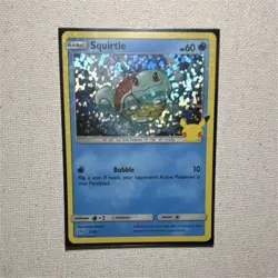 Pokemon Squirtle 17/25 McDonald's 25th Anniversary Promo Holo Basic 60 HP Card - Image 1
