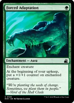 X 1 Forced Adaptation NM RVR 140 MTG Magic The Gathering - Image 1