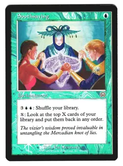 Magic The Gathering MTG Mercadian Masques MMQ 1999 #104 Soothsaying NM FOIL x1 - Image 1