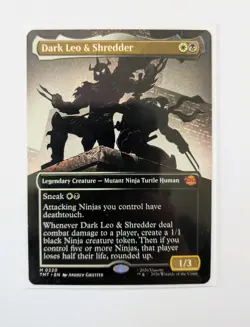 Dark Leo & Shredder Borderless Silhouette (Regular) | TMNT MTG - Image 2