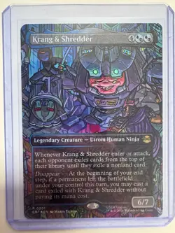 Krang & Shredder (Borderless) FOIL #0201 Teenage Mutant Ninja Turtles NM ENG MTG - Image 1