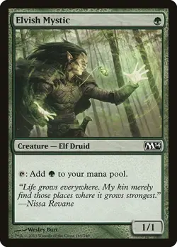 Elvish Mystic 169 MTG NM - Magic 2014 (M14) - Image 1