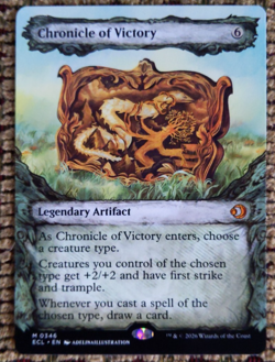 Chronicle of Victory – Showcase NM | Lorwyn Eclipsed | Legendary Artifact MTG - Image 1