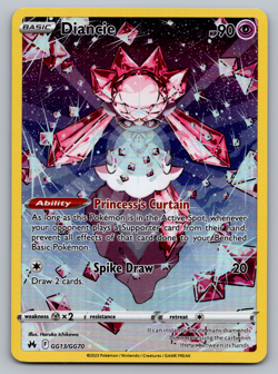 Diancie Pokemon Crown Zenith Galarian Gallery GG13/GG70 Full Art Holo Rare NM - Image 1