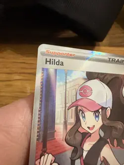 Pokemon TCG Hilda 164/086 Full Art Ultra Rare White Flare Holo NM - Image 2